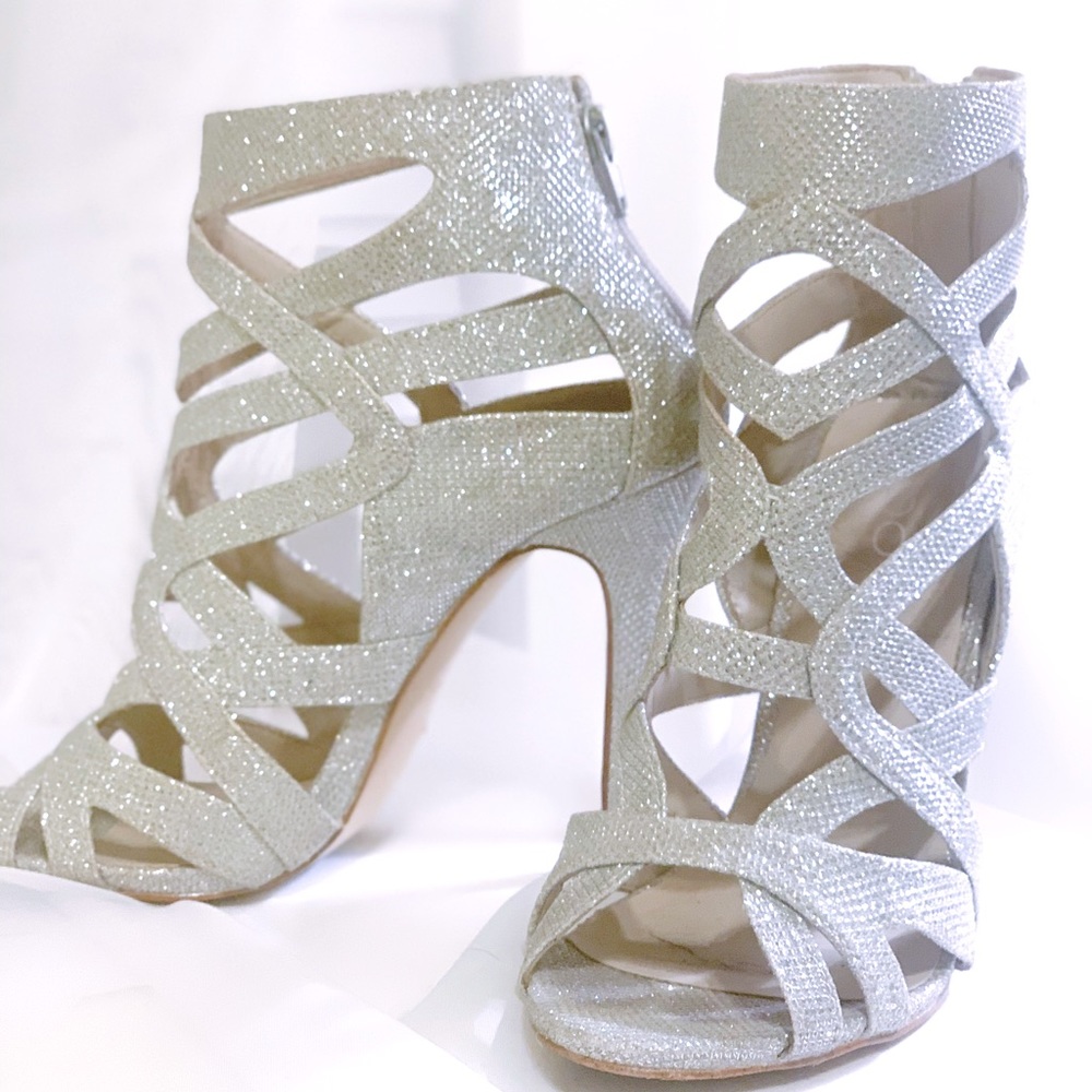 Silver High Heels